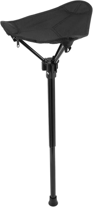 Foldable Stick Chair Portable One Leg Camping Stool Outdoor Stool for Home Black Sturdy and Easy to Carry