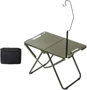 Folding Camping Table Compact Stand Versatile Camp Table with Carry Bag for Beach Parties Mountaineering Outdoor Activities