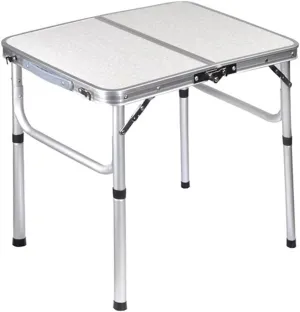 Folding Camping Table Portable-Aluminum Foldable Picnic Table, Dining Table for Indoor Outdoor