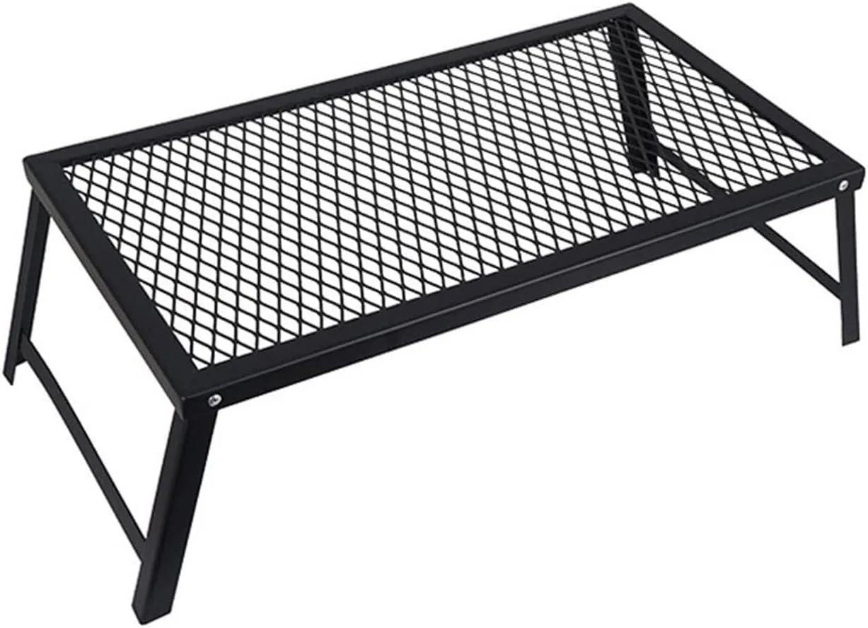 Folding Camping Table, Waterproof Portable BBQ Iron Desk, Lightweight & Outdoor Furniture