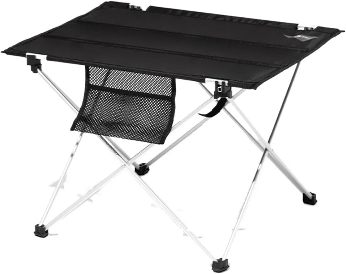 Folding Dining Table Aluminium Hiking Climbing Picnic Outdoor Camping Table Portable Foldable Desk Furniture Computer Bed Ultralight (Color : XL), X-Large