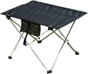 Folding Dining Table Ultralight Beach Aluminium Hiking Climbing Fishing Picnic Folding Tables Outdoor Travel Foldable Table Portable Camping Desk (Color : S-Gray)