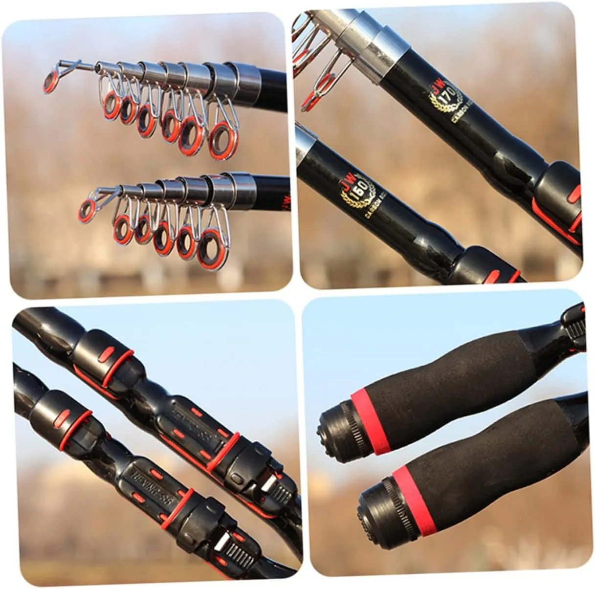 Folding Pole Sea Baitcaster Fishing Rod Hooks Holders Stand Bass Rod Portable Fishing Accessory Reel