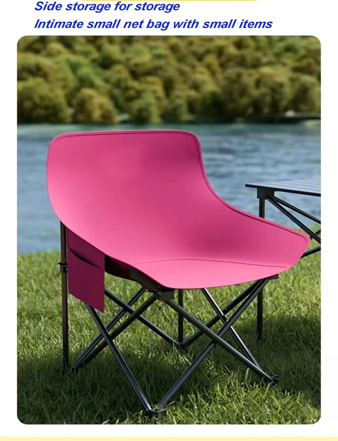 Folding Tables and Chairs, Table and Chair Set, Lightweight Roll Up Low Table, for Outdoor, Sand, Picnic, Party, Patio(Beige)