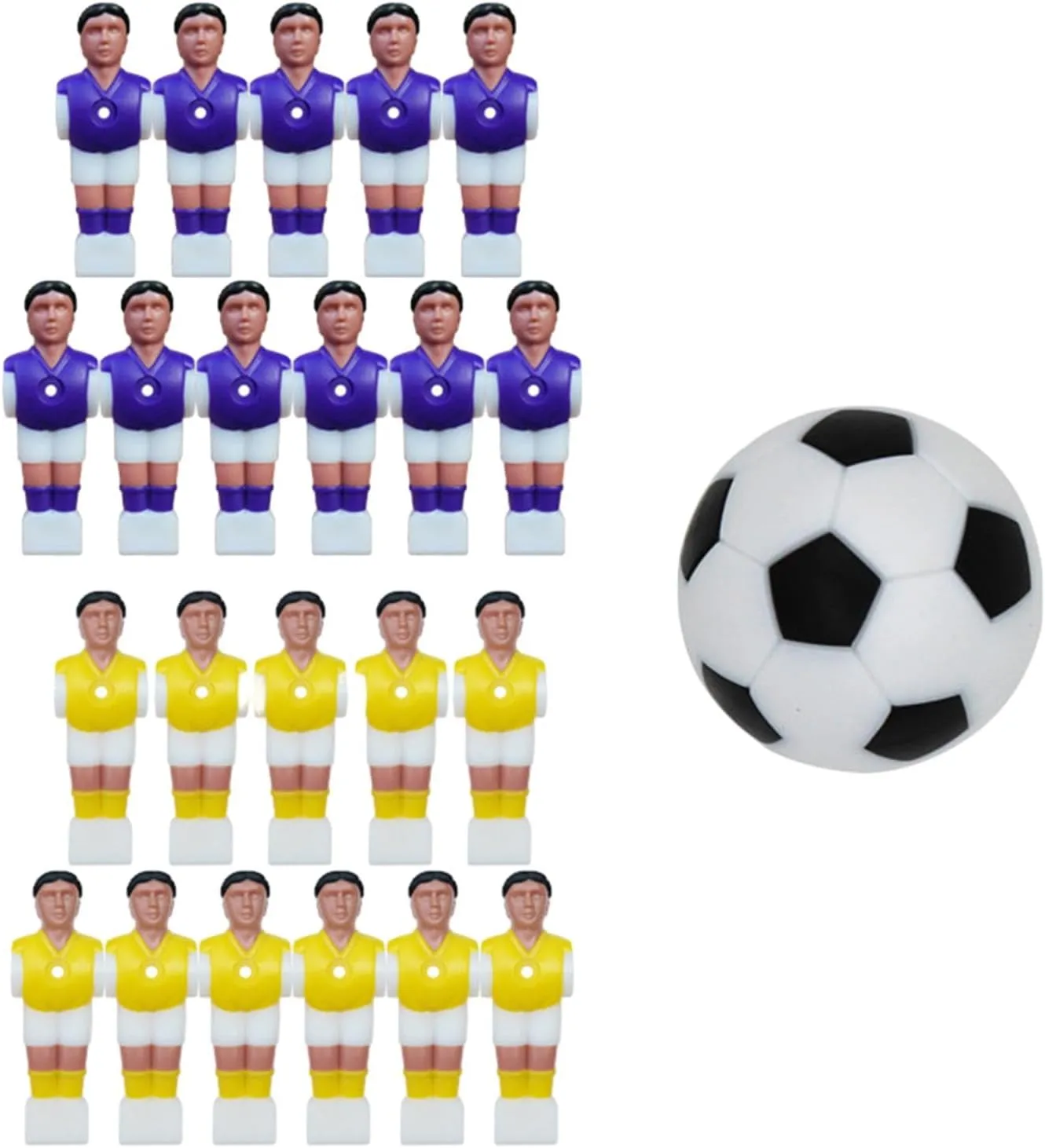 Foosball Men Set, Soccer Table Player Football Players, Mini Table Football Men for Game Room