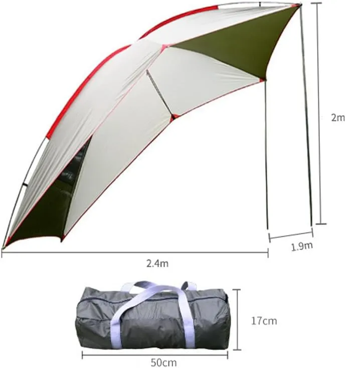 for Ligier JS50/JS60/Myli/Pulse 4/Be Sun/Be Two/OptiMax/X-Pro/X-Too Car Awning,Portable Awning Canopy Ventilation for Camping Vehicle Awning Instant Shelter for Camping,A White
