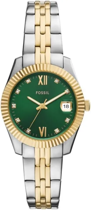 Fossil Women's Scarlette Three-Hand Date Two-Tone Stainless Steel Watch