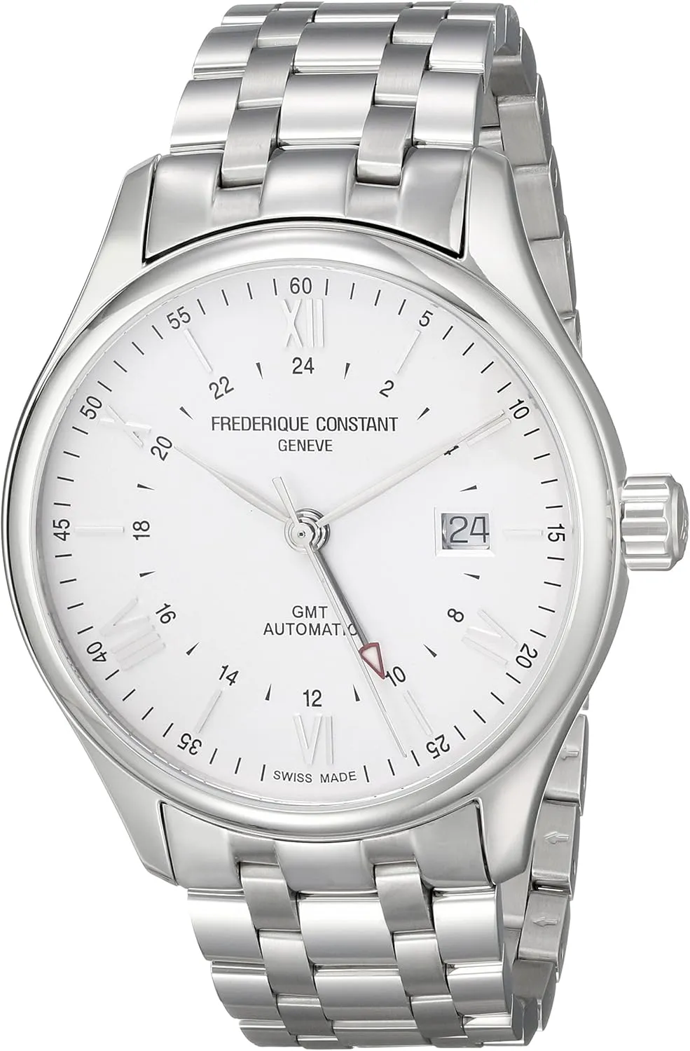 Frederique Constant Men's FC350S5B6B Classics Analog Display Swiss Automatic Silver Watch