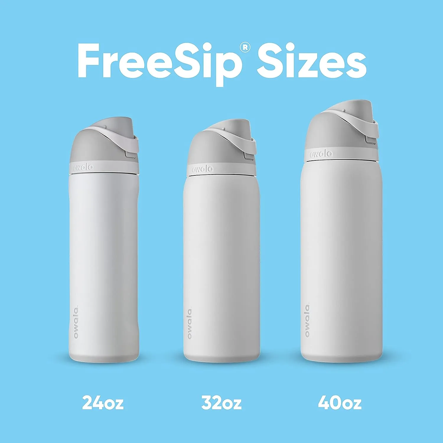 FreeSip Insulated Stainless Steel Water Bottle with Straw for Sports, Travel, and School BPA-Free Sports Water Bottle, 32 oz, Boneyard
