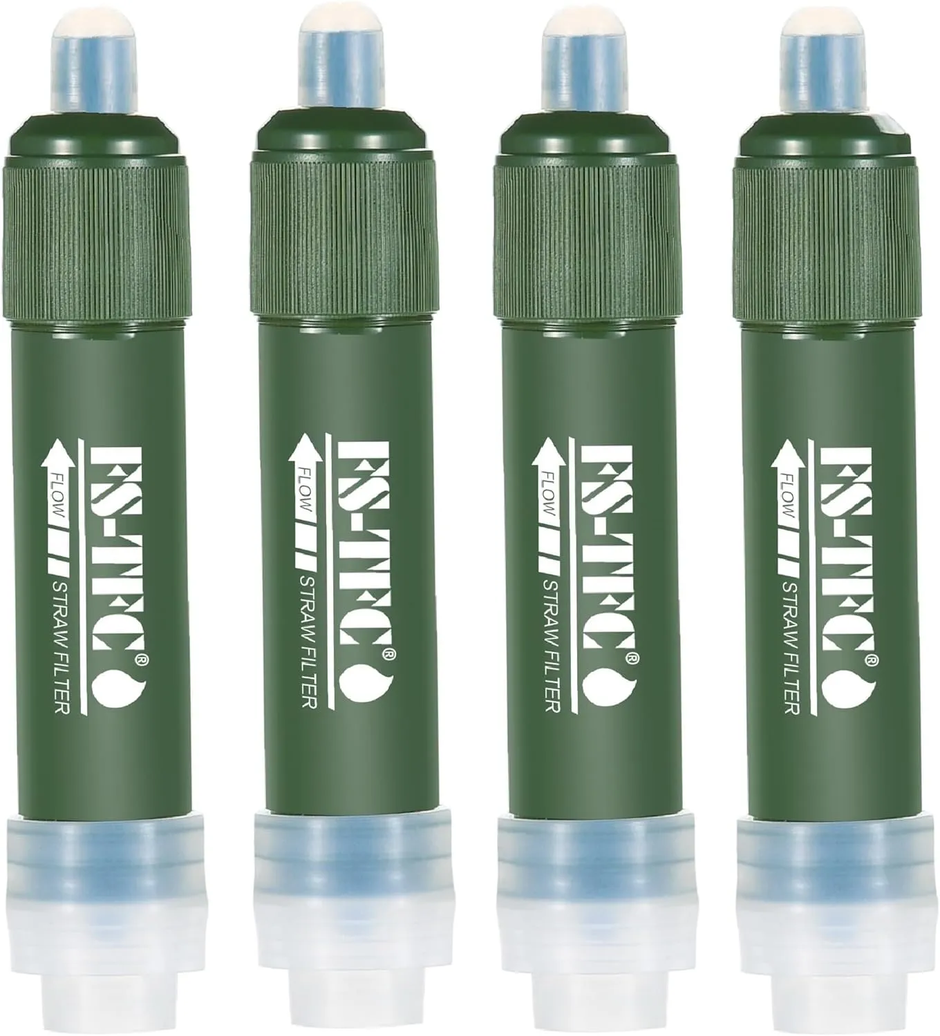 FS-TFC Personal Water Filter Straw Mini Water Purifier Survival Gear for Hiking, Camping, Travel and Emergency Preparedness