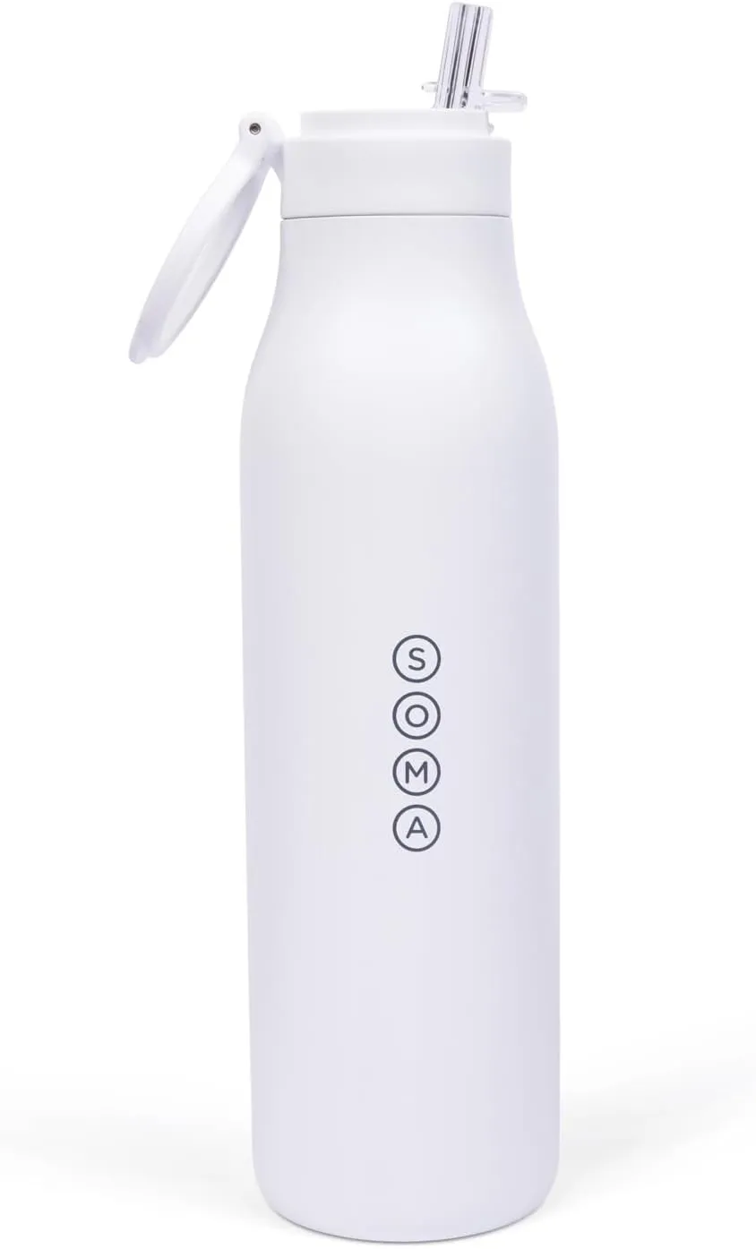 Full Circle Home Soma Steel Bottle - White
