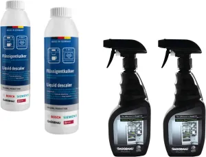 Gaggenau 00312010 Descaler and 00576698 Stainless Steel Conditioner Cleaner Set