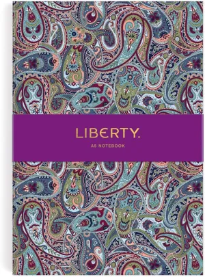Galison Liberty Paisley A5 Journal from 136 Lined Pages with Gilded Edges, 5.25 x 7.25, Softcover Journal, Beautiful Paisley Print from Liberty London