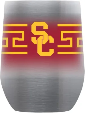Gametime Sidekicks USC 12oz Stainless Stemless - Officially Licensed, 18/8 Stainless Steel, Double-walled, Vacuum-insulated, UV LED Printed Logos, Sweatless, Stays Hot/Cold - 360 Wrap
