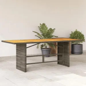 Garden Table Durable Modern Rectangular Grey Outdoor Furniture for Dining, Camping, Picnic, Outdoor Tables