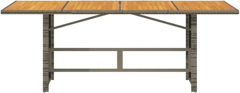 Garden Table Durable Modern Rectangular Grey Outdoor Furniture for Dining, Camping, Picnic, Outdoor Tables