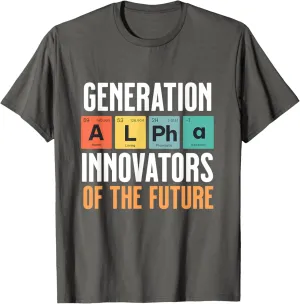 Generation Alpha - Innovators of the Future - Periodic Table T-Shirt
