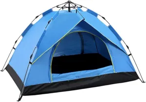 Generic 2/3/4 Person Instant Camping Tent with Carrying Bag,Easy Set Up Portable Dome Family Tent,Waterproof Lightweight Outdoor Tent for Backpacking, Hiking or Beach