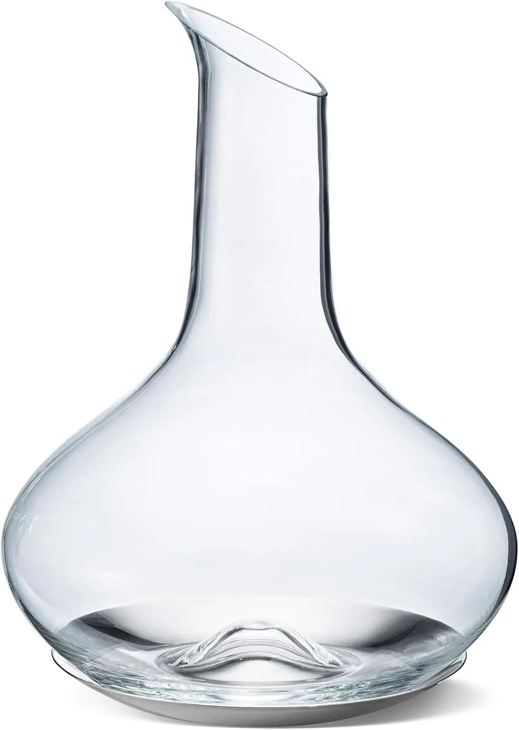 Georg Jensen Sky Glass Wine Carafe & Stainless Steel Coaster