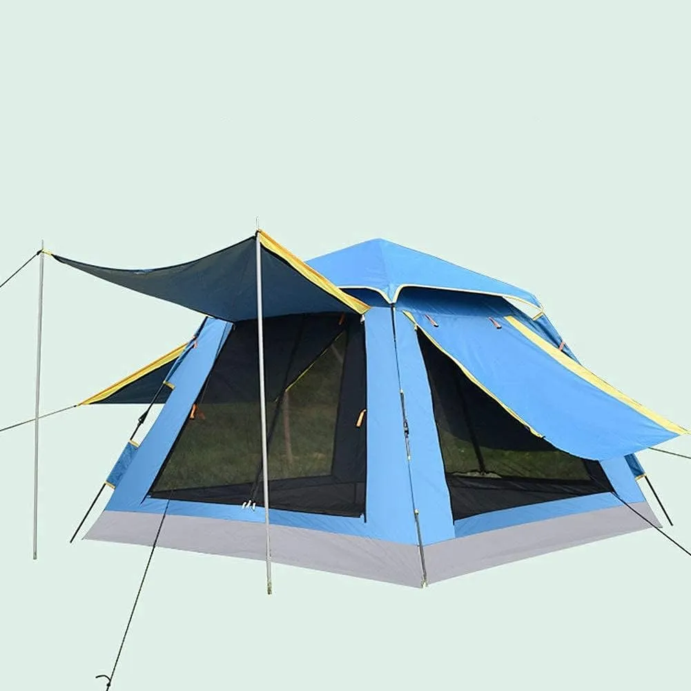 GeRRiT 3-4 Person Pop Up Tent Automatic Instant Camping Tent Quick Opening Waterproof Outdoor Tent 4 Season Travel Tent with Carry Bag for Hiking, Traveling or Beach