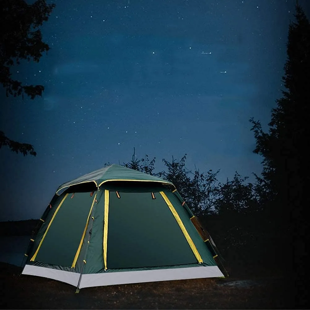 GeRRiT 3-4 Person Pop Up Tent Automatic Instant Camping Tent Quick Opening Waterproof Outdoor Tent 4 Season Travel Tent with Carry Bag for Hiking, Traveling or Beach