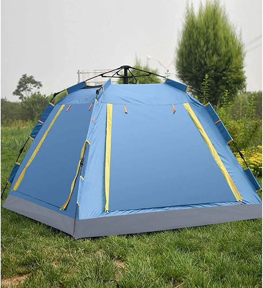 GeRRiT 3-4 Person Pop Up Tent Automatic Instant Camping Tent Quick Opening Waterproof Outdoor Tent 4 Season Travel Tent with Carry Bag for Hiking, Traveling or Beach