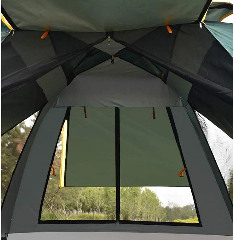 GeRRiT 3-4 Person Pop Up Tent Automatic Instant Camping Tent Quick Opening Waterproof Outdoor Tent 4 Season Travel Tent with Carry Bag for Hiking, Traveling or Beach