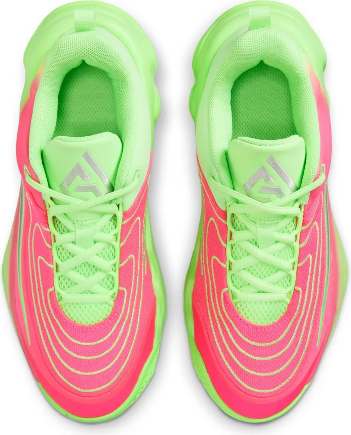Giannis Immortality 4 Big Kids' Basketball Shoes (FZ6734-304, Lime Blast/Hyper Pink/Iron Grey)