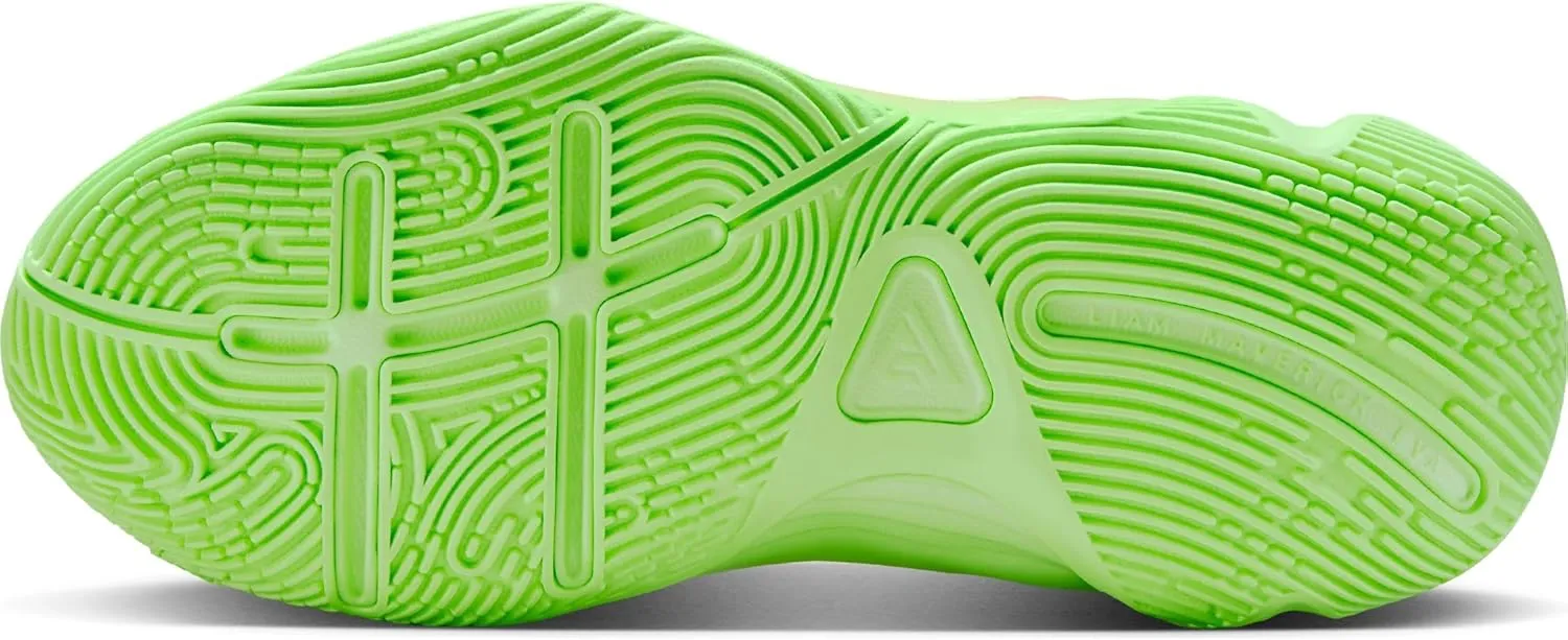 Giannis Immortality 4 Big Kids' Basketball Shoes (FZ6734-304, Lime Blast/Hyper Pink/Iron Grey)