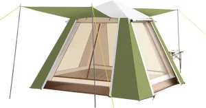 GIZNXBA Pop Up Tents for Camping 3-4 Person Waterproof Pop Up Tent Easy Up Setup Camping Tent with 2 Big Doors, Instant Tent Family Tent for Hiking Mountaineering (Color : /Green, Size : 3-4 Person)