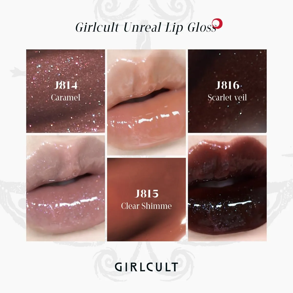 Glass Shine Lip Gloss, Lightweight Hydrating Lip Oil, Jelly Texture, Long Lasting Non Sticky Lip Stain, Plumping Lip Gloss, Transfer Proof with Glossy Finish (J814)