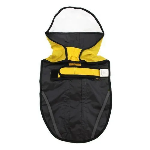 Gooby Adjustable Dog Raincoat - Yellow