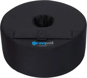 Gravipod 14" Round Umbrella Base Weight Bag - Adds Weight for Patio Umbrellas, Holds Up to 50 lbs Sand/Gravel - Weather-Tough, Easy Fill, Stable Design - 510928