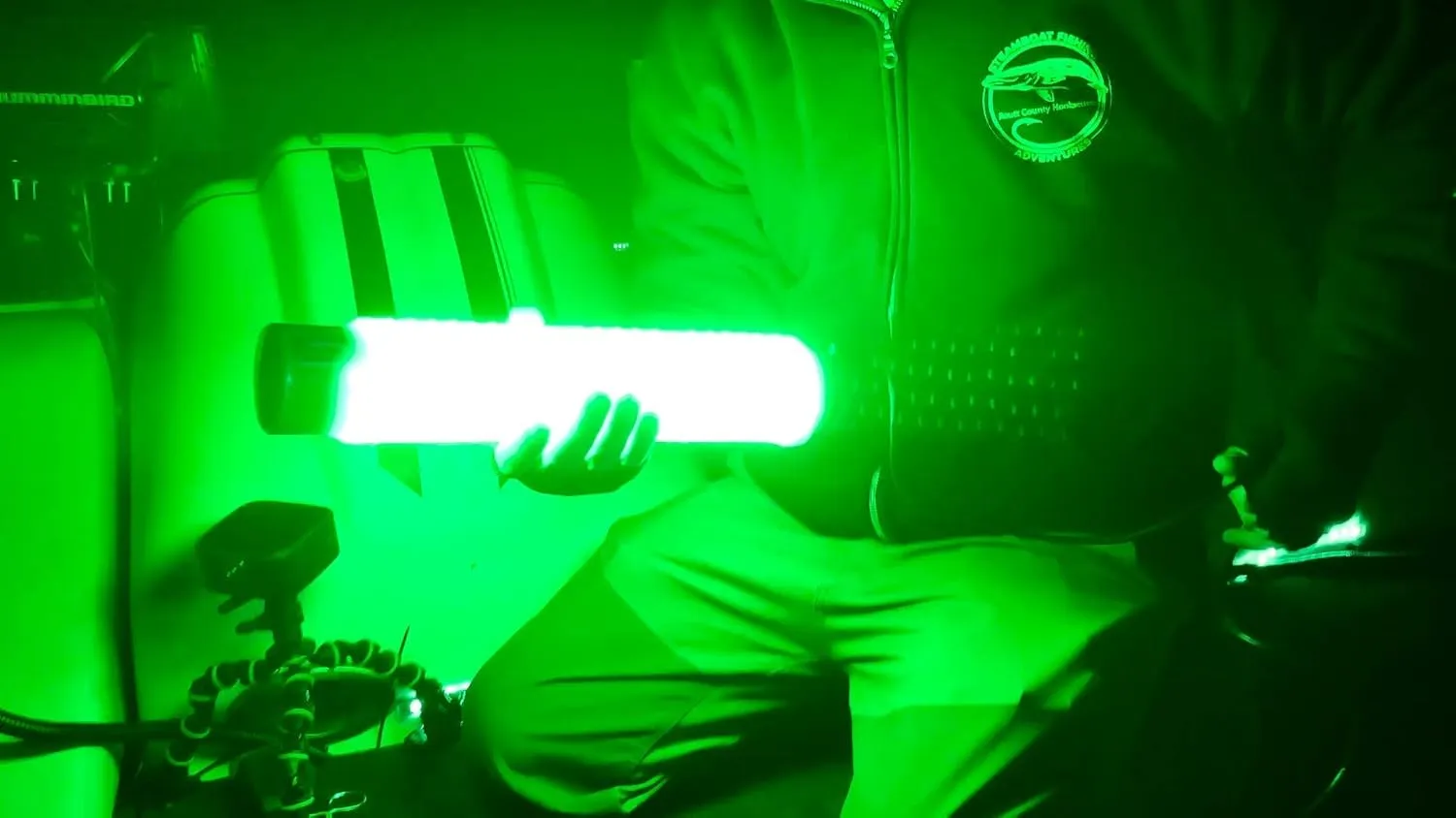 Green Blob Outdoors New Underwater Fishing Light 110 Volt for Docks, LED with Photocell Timer & Remote Control 7500/15000/30000 Lumen Fish Attracting Light, Snook, Crappie, Made in Texas