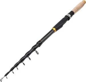 GRFIT Fishing Rod Carbon Fiber Fishing Rod, Super Short Pocket Portable Telescopic Fishing Rod, 1.8m/2.1m/2.4m/2.7m/3.6m Portable Fishing Rod