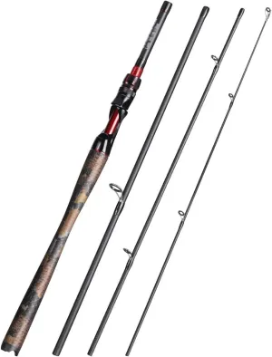 GRFIT Fishing Rod Carbon Fiber Travel Fishing Rod, 1.8M, 1.98M, 2.1M, Light Weight for Bass, Carp Tackle Portable Fishing Rod