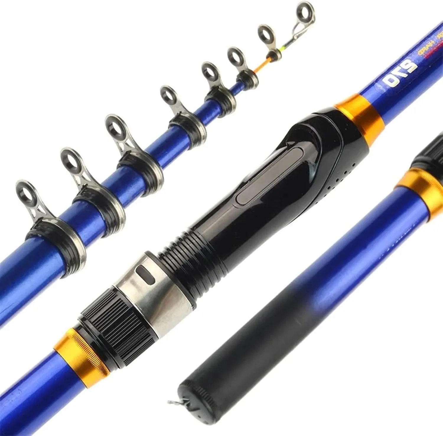 GRFIT Fishing Rod Telescopic Rock Fishing Rod Carp Feeder with Fly Carbon Fiber 2.7M 2.4M 2.1M 1.8M 1.5M Mini Seat Travel Reel Portable Fishing Rod