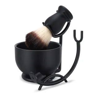 Grooming Shaving Kit for Men, Strong Straight Razor Stand,Shaving Brush,Stainless Steel Shaving Soap Bowl,For Guaranteed Best Shave of Your Life, Nice Gift for Dad, boyfriend, Husband