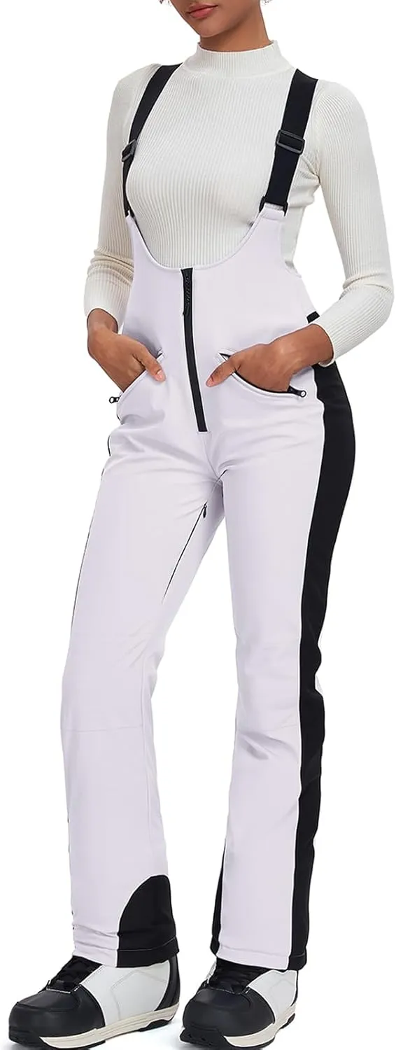 GS SNOWING Women's Snow Bibs Pants Insulated Waterproof Windproof Winter Ski Pants Snowboarding Overalls