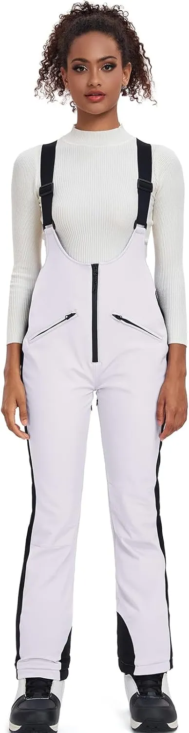GS SNOWING Women's Snow Bibs Pants Insulated Waterproof Windproof Winter Ski Pants Snowboarding Overalls