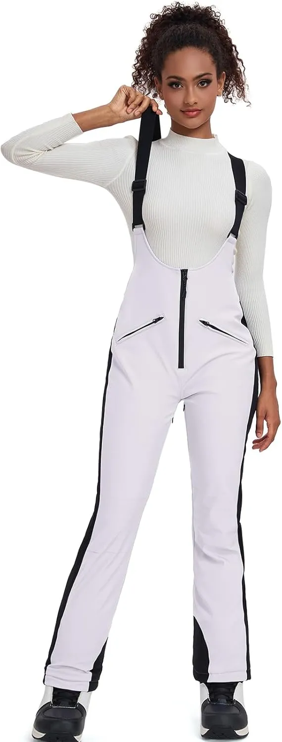 GS SNOWING Women's Snow Bibs Pants Insulated Waterproof Windproof Winter Ski Pants Snowboarding Overalls