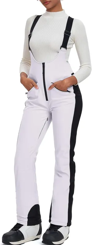 GS SNOWING Women's Snow Bibs Pants Insulated Waterproof Windproof Winter Ski Pants Snowboarding Overalls