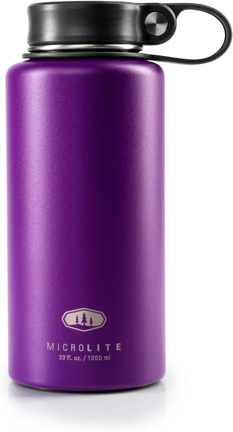 GSI Outdoors - Microlite Water Bottle, Vacuum Insulated Stainless Steel, Twist Lid