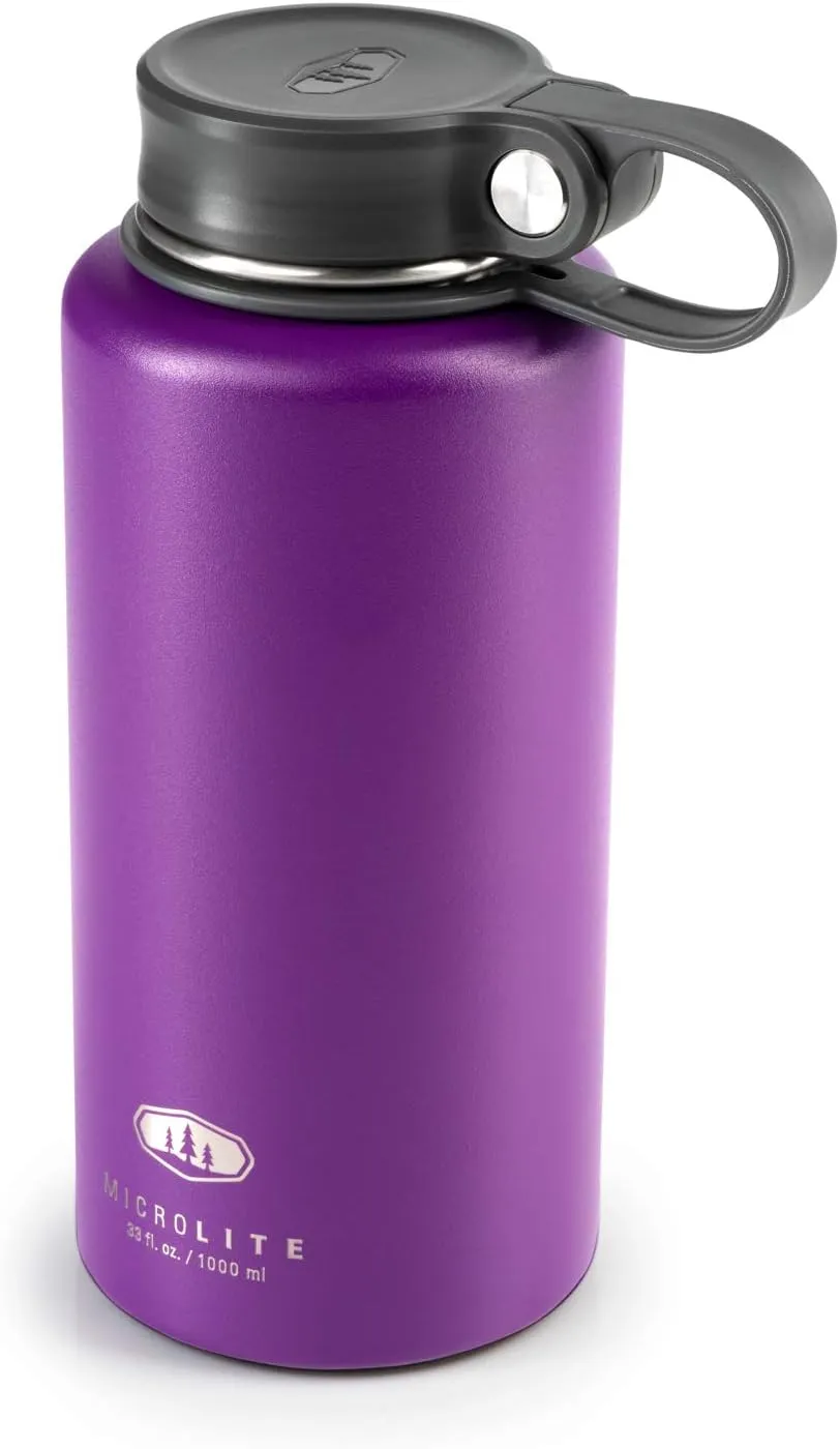 GSI Outdoors - Microlite Water Bottle, Vacuum Insulated Stainless Steel, Twist Lid