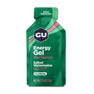 GU Energy Original Sports Nutrition Energy Gel, Vegan, Gluten-Free, Kosher, and Dairy-Free On-the-Go Energy for Any Workout, 24-Count, Salted Watermelon
