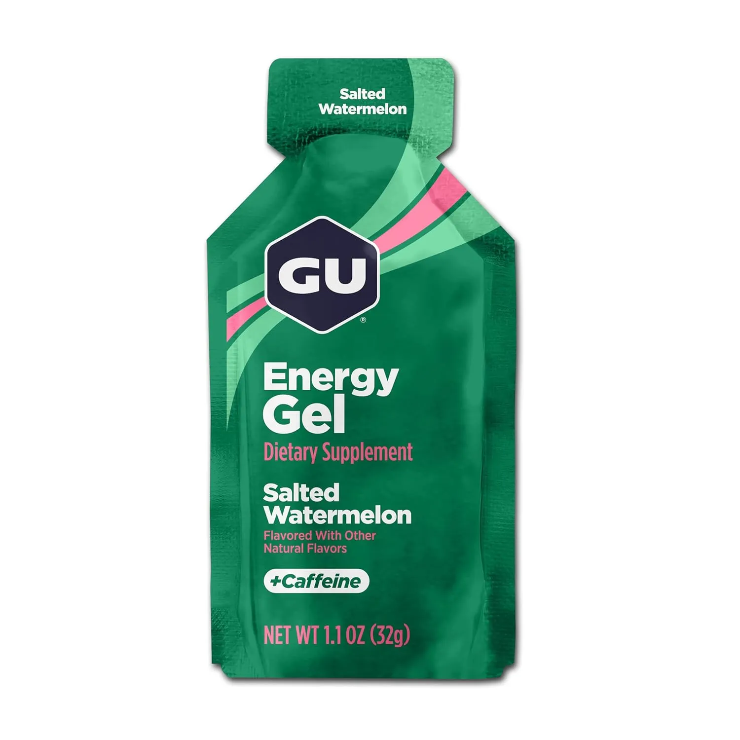 GU Energy Original Sports Nutrition Energy Gel, Vegan, Gluten-Free, Kosher, and Dairy-Free On-the-Go Energy for Any Workout, 24-Count, Salted Watermelon