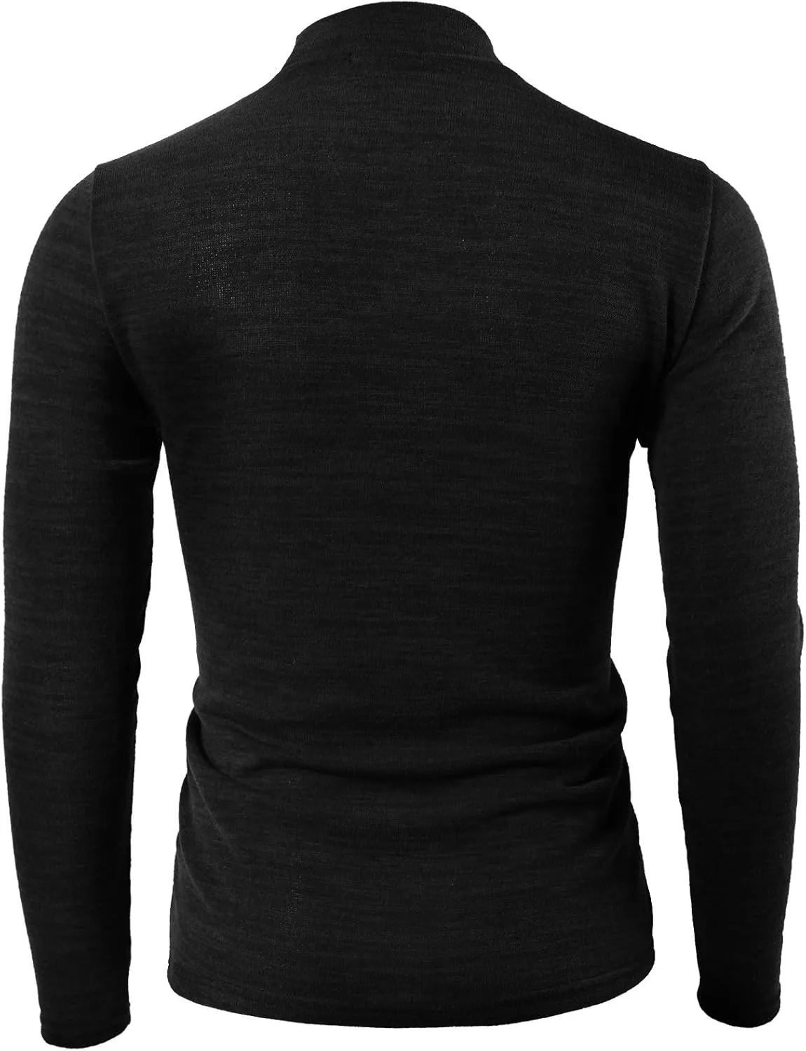 H2H Mens Lightweight Slim Fit Turtleneck Pullover Casual Long Sleeve