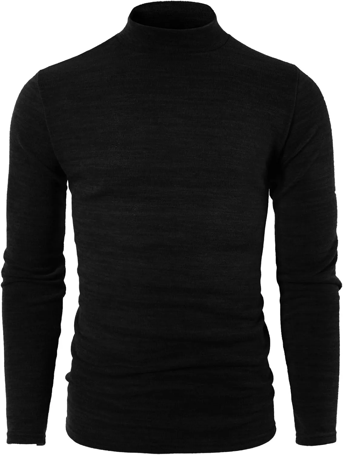 H2H Mens Lightweight Slim Fit Turtleneck Pullover Casual Long Sleeve