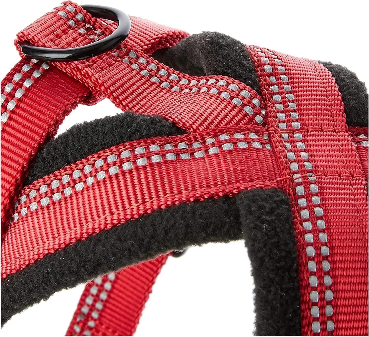 HALTI Comfy Harness - Lightweight, Fleece-Lined, Reflective & Adjustable Dog Harness, Front & Back Ring for a Dog Leash, Great for Puppy Walks. Suitable for Small Dogs and Puppies (Size Small)