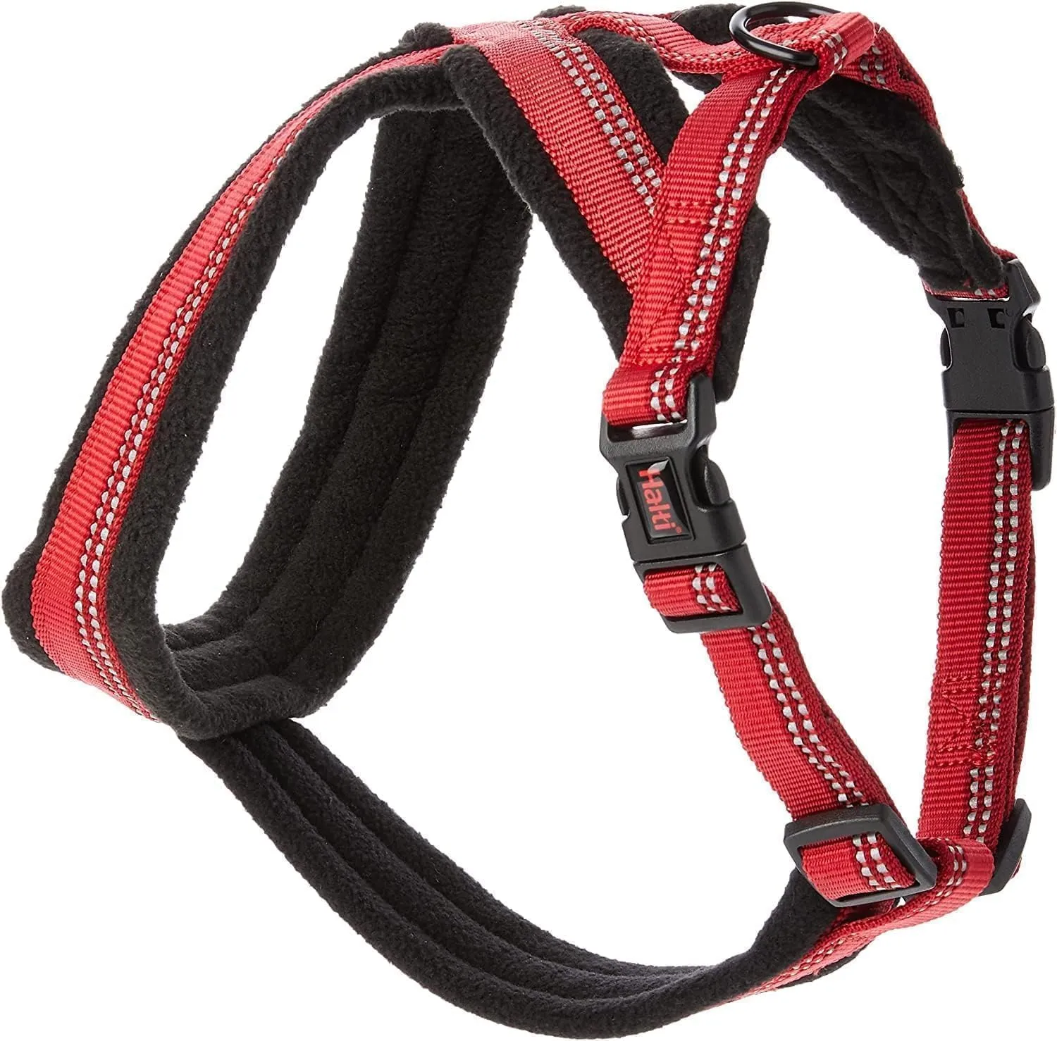 HALTI Comfy Harness - Lightweight, Fleece-Lined, Reflective & Adjustable Dog Harness, Front & Back Ring for a Dog Leash, Great for Puppy Walks. Suitable for Small Dogs and Puppies (Size Small)